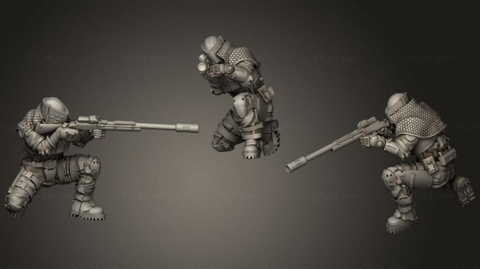 Military figurines (Kaito, STKW_1278) 3D models for cnc